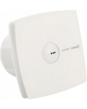 Вентилатор X-MART10T MATIC TIMER ф100мм, цвят Бял, 98м3/ч, 15W, 38dB с таймер, с автоматина клапа CATA Вентилатори за баня