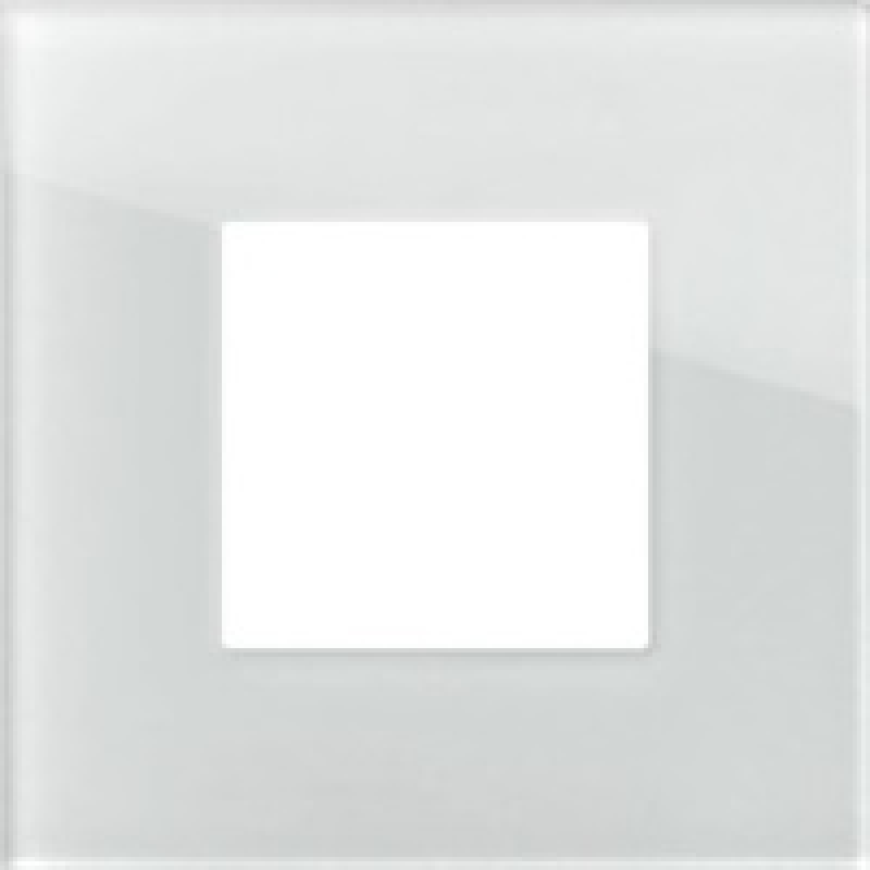 Рамка 2M, цвят Бяло стъкло, Modul Edge TEM TEM MODUL Edge