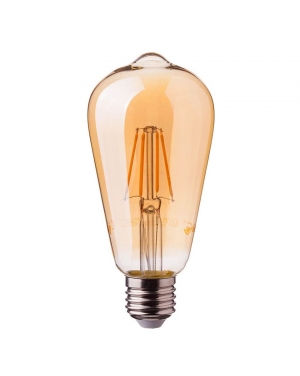 LED Крушка - 4W E27 Filament Amber ST64 2200K LED крушки Е27