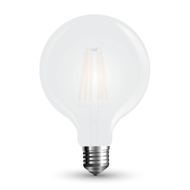 LED Крушка - 7W Filament E27 G95 Матирано Покритие 2700K Димируема LED крушки Е27
