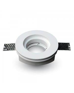 GU10 Гипсова Отливка Кръг ф103 Бял Декоративни LED луни