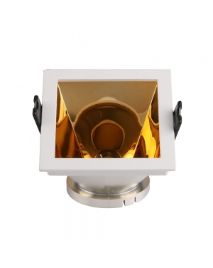 GU10 Отливка Квадрат Бяло+Златно VT-875 Декоративни LED луни