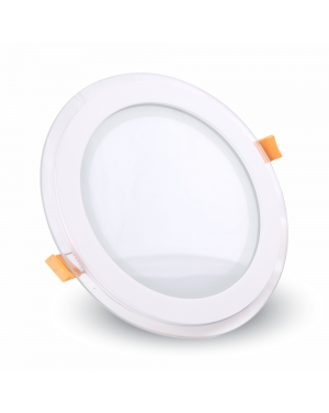 18W LED Панел Стъклено Тяло Кръг Променлива Светлина 3000К/4500К/6000К LED панели за скрит монтаж