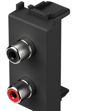 AUDIO розетка 1M TEM MODUL Черен Мат TEM MODUL механизми