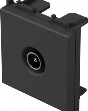 TV розетка 2M 0dB TEM MODUL Черен Мат TEM MODUL механизми