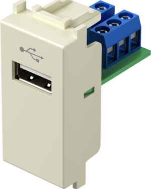 Розетка USB за пренос на данни 1M TEM MODUL Крем TEM MODUL механизми