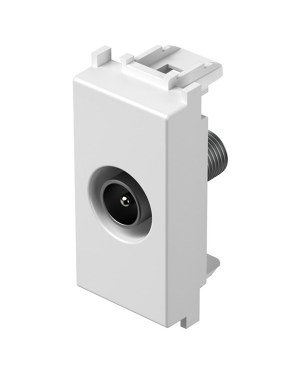 TV розетка 1M 0dB TEM MODUL Бял TEM MODUL механизми