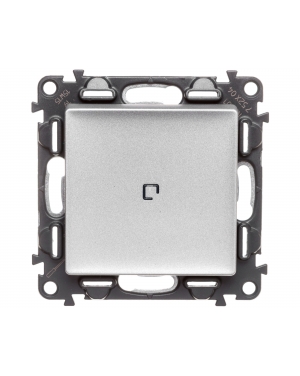Еднополюсен ключ с индикатор LED 3mA /подсветка LED 0.15mA Valena Life Алуминий Valena Life Legrand контакти и ключове