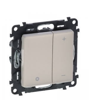 Бутонен димер LED /5-75W/, Елек/фер. Траф./5 400VA/, 230V /5-400W/ Valena Life Крем Valena Life Legrand контакти и ключове