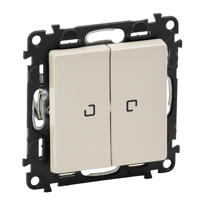 Сериен ключ с подсветка LED 0.15mA Valena Life Крем Valena Life Legrand контакти и ключове