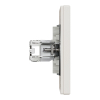 Компютърна розетка RJ45 сat5e UTP, крема ASFORA контакти и ключове