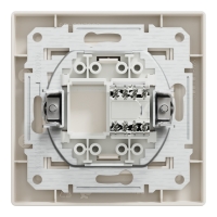 Компютърна розетка RJ45 сat5e UTP, крема ASFORA контакти и ключове
