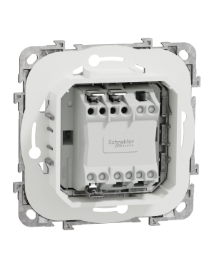 Ключ IP44 двумодулен, бял NEW UNICA контакти и ключове