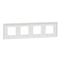 Четворна рамка New Unica Deco, бял мат Четворна рамка New Unica Deco, бял мат NEW UNICA контакти и ключове