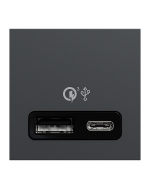 Двойно USB Quick Charge A+C 18W NEW UNICA контакти и ключове