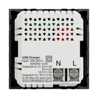 Двойно USB Quick Charge A+C 18W NEW UNICA контакти и ключове