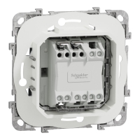 Ключ IP44 двумодулен, антрацит NEW UNICA контакти и ключове
