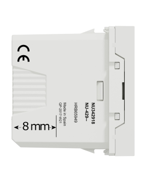 USB конектор 3.0, бял NEW UNICA контакти и ключове