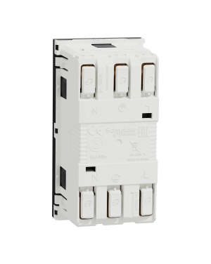 New Unica, Двоен контакт Шуко с Детска защита, 2P+E, 16A 250V, безвинтово свързване - IP21 D, антрацит NEW UNICA контакти и ключове