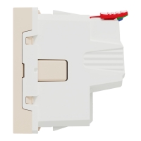 New Unica - Единичен контакт Шуко - 2P+E - 16A 250V, безвинтово свързване - IP21 D - слонова кост NEW UNICA контакти и ключове