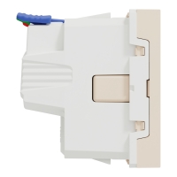 New Unica - Единичен контакт Шуко - 2P+E - 16A 250V, безвинтово свързване - IP21 D - слонова кост NEW UNICA контакти и ключове
