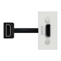 Конектор HDMI, 1 модул, бял NEW UNICA контакти и ключове