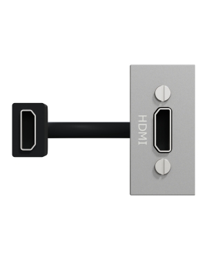 Конектор HDMI, 1 модул, алуминий NEW UNICA контакти и ключове