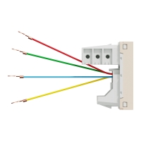 Розетка RJ12, 1 конектор, 1 модул NEW UNICA контакти и ключове