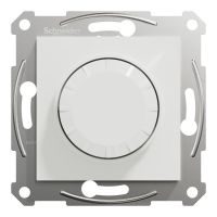Ротативен димер, Asfora, многокабелен ,LED, 230V, 370W, без рамка, бял ASFORA контакти и ключове