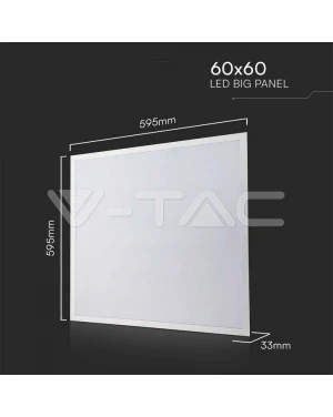 LED Панел 36W 600x600mm Backlit 120Lm/W 6500K