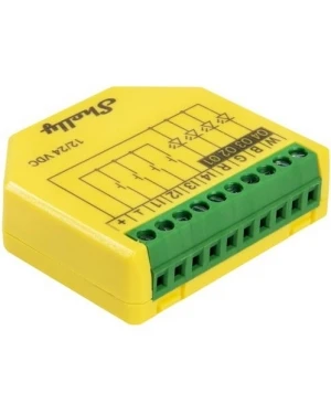 Микромодул Smart реле 4х димер за ленти 120W@12V, 240W@24V Shelly Plus RGBW PM - 265635S