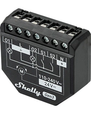 Микромодул Smart реле 2х On/Off или щори 10A изисква неутрала Shelly 2PM Gen3 - 261903