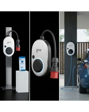 Зарядна станция преносима Gemini flex 22.1 kW, 3P 32A, с контакт Type 2, IP65 IK08, RFID, go-e