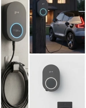 Зарядна станция за стена CORE 22.1 kW, 3P 32A, с кабел 6m и конектор Type 2, IP66 IK08, RFID Ethernet 4G, go-e