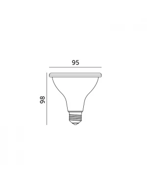 LED крушка за отглеждане на растения LED PLANTY W E27 9W E27 1200K Бяла
