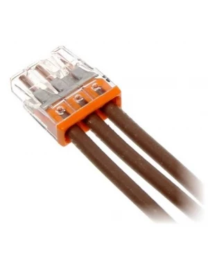 Бърза връзка Wago 3х0,5-2,5 mm2 (100бр.) оранжева за твърд проводник