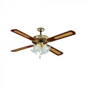 60W-LED CEILING FAN WITH 4 LIGHT KITS-PULL CHAIN CONTROL-4 BLADES-AC MOTOR