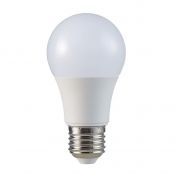 LED Крушка - 8.5W E27 A60 Термо Пластик 6400K                           
