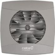 Вентилатор UC-10 TIMER ф100мм, цвят Инокс, 110м3/ч, 8W, 26dB с таймер, комплект с клапа CATA