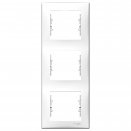 Декоративна рамка 3 елемента вертикална бяла