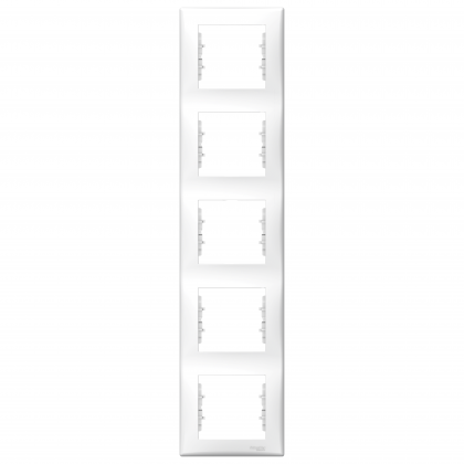 Декоративна рамка 5 елемента вертикална бяла