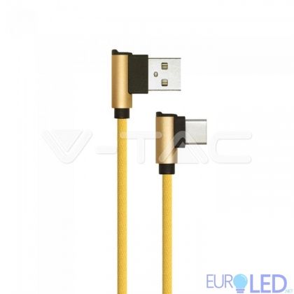 1 M Type C USB Кабел Злато - Diamond Серия 