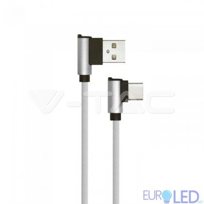1 M Type C USB Кабел Сив - Diamond Серия 