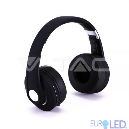 Bluetooth Слушалки Регулируеми 500mAh Черни 