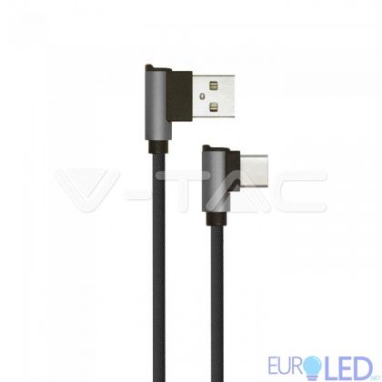 1 M Type C USB Кабел Черен - Diamond Серия 