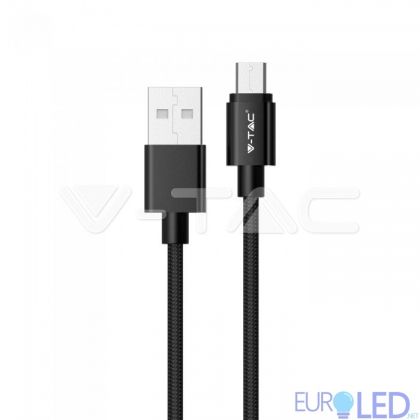 1 M Micro USB Кабел Черен - Platinum Серия