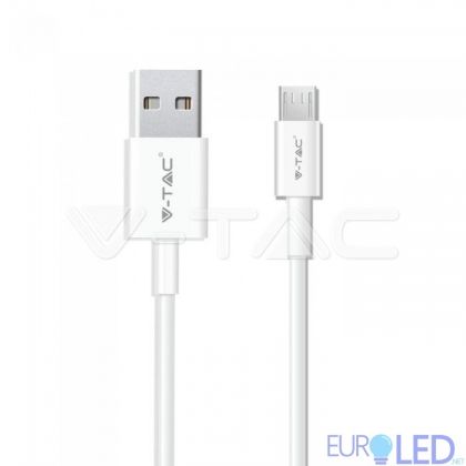 1 M Micro USB Кабел Бял - Silver Серия 