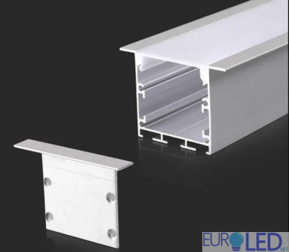 MOUNTING KIT WITH DIFFUSER FOR LED STRIP-2000*50*35MM-WHITE HOUSING