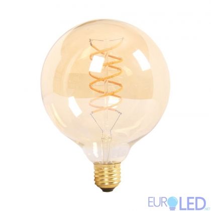 LED Крушка - 6W Filament  E27 G125 Амбър 1800К 