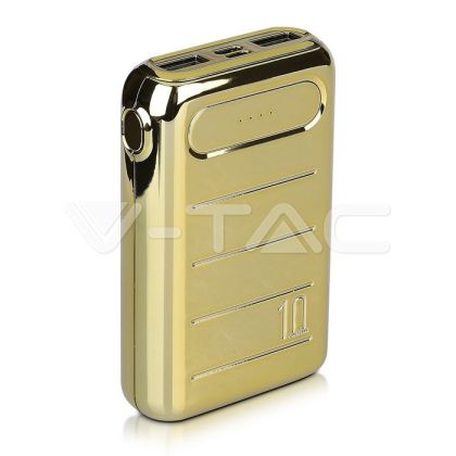 Външна Батерия Златна USB C+B 20K Mah Златна